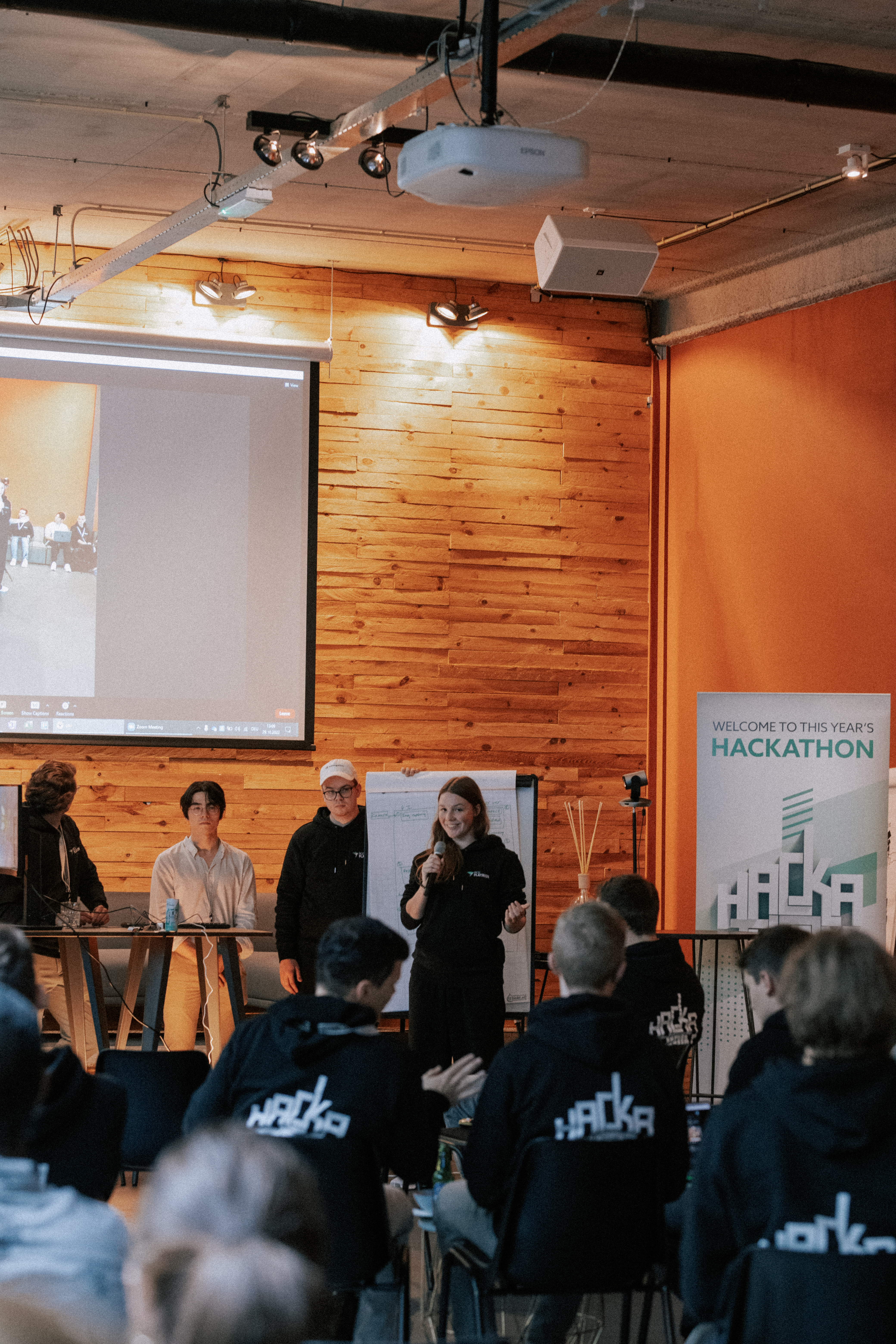 Präsentation beim Hackathon